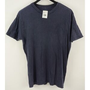 New Lira Clothing Essentials Vintage Wash Crew T-Shirt Men's Large Navy Blue